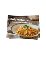 Rezeptkarte A6 «Bulgurpfanne mit Aprikosen und Mandeln»