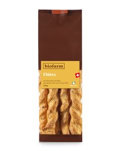 Flûtes mit Mais und Kümmel