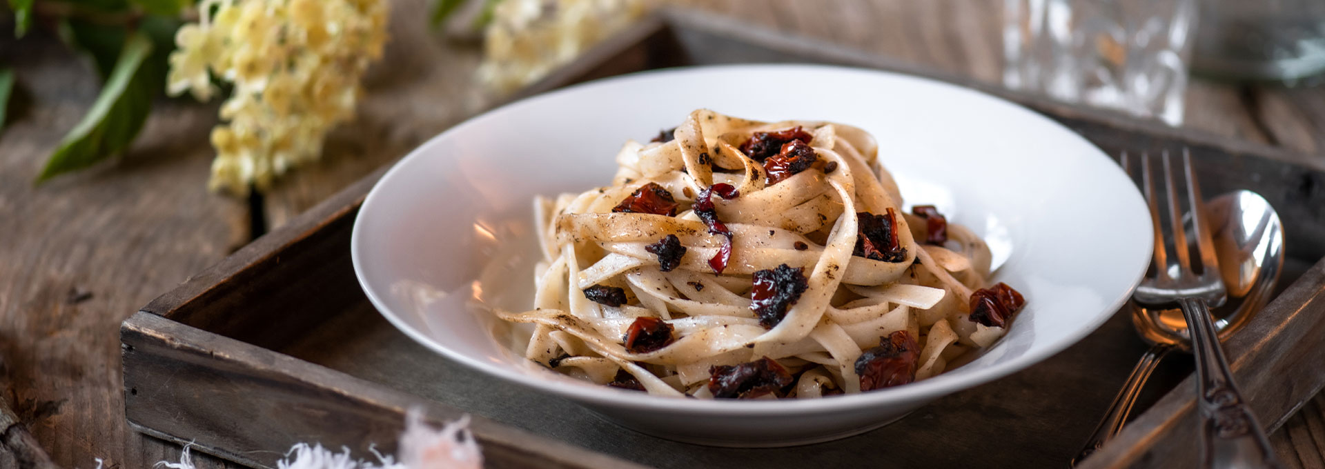 Tagliatelles à l’ail et à l’huile d’olive